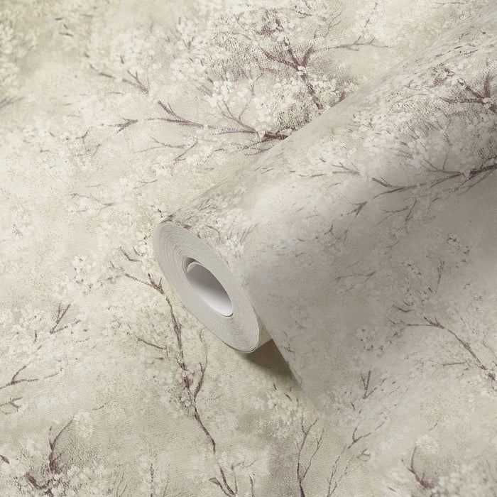 Cherry Blossoms Spring Wallpaper - Cream