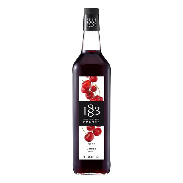 Cherry Syrup 1883 Maison Routin - 1 Liter Bottle-Syrups-1883 Maison Routin-Restaurant Supply Drop