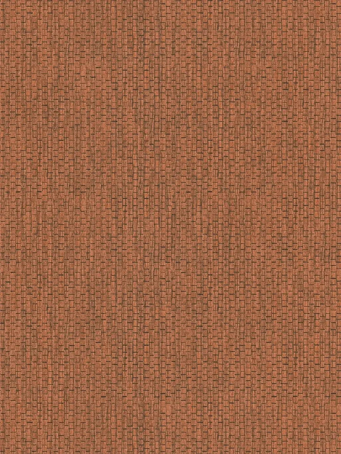 Chunky Weave Wallpaper - Burnt Orange
