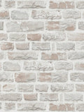 Classic Brickstone - Natural Wallpaper - Grey