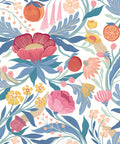 Clementine Wallpaper - Cornflower