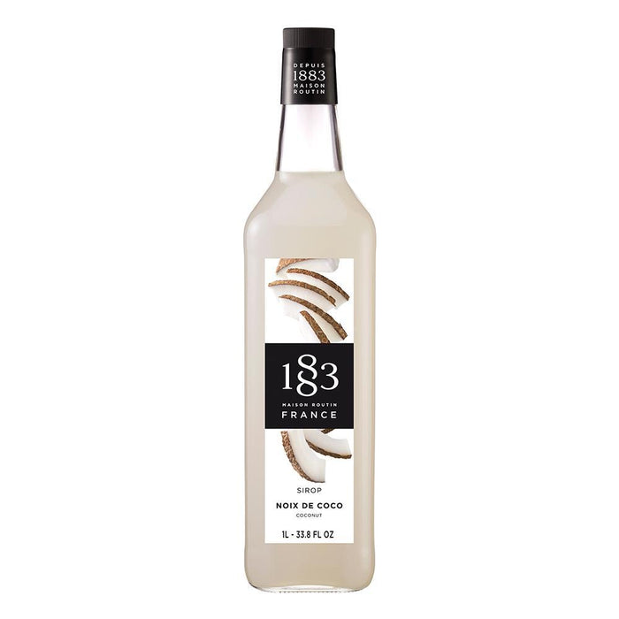 Coconut Syrup 1883 Maison Routin - 1 Liter Bottle-Syrups-1883 Maison Routin-Restaurant Supply Drop