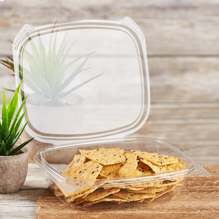 Compostable 24oz Hinged Deli Containers - Eco-Friendly Large Hinged Deli Boxes - 200 count-To-Go Packaging-Karat-Restaurant Supply Drop