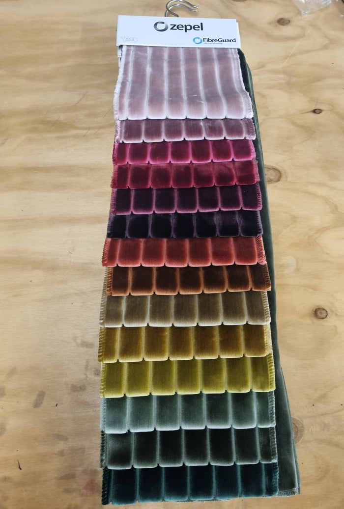 Cordial Velvet Upholstery Fabric (FibreGuard) - 30 Colours