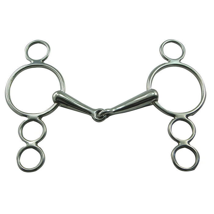 Coronet 3 Ring Continental Snaffle Gag Bit