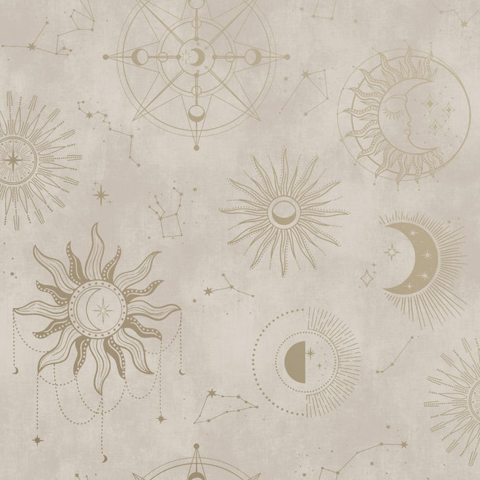 Cosmic – Celestial Wallpaper – Cream Gold