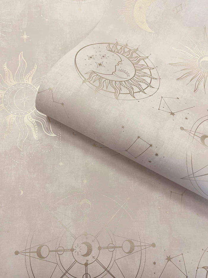 Cosmic – Celestial Wallpaper – Cream Gold