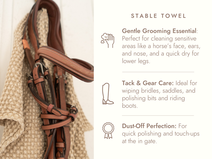 Cotton Waffle Stable Towel, Spruce