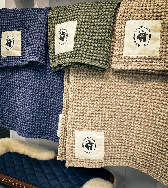 Cotton Waffle Stable Towel, Spruce