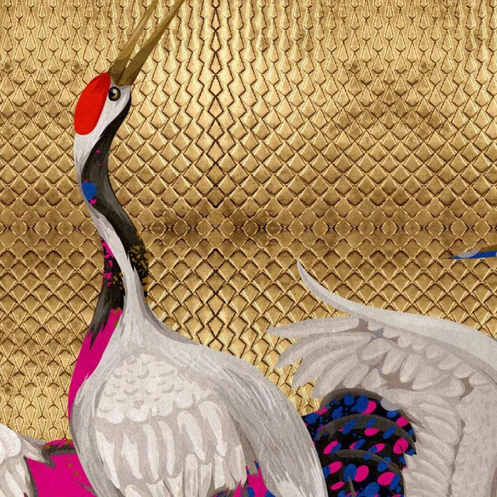 Crane Parade - Custom Sized Wallpaper Mural (per m2)
