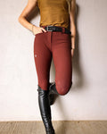 CRINIERE Chloe Lightweight Breeches | Burgundy / Rust - Equiluxe Tack