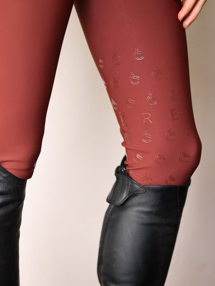 CRINIERE Chloe Lightweight Breeches | Burgundy / Rust - Equiluxe Tack