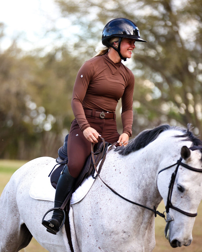 CRINIĒRE Juliette High Compression Breeches | Mocha - Equiluxe Tack