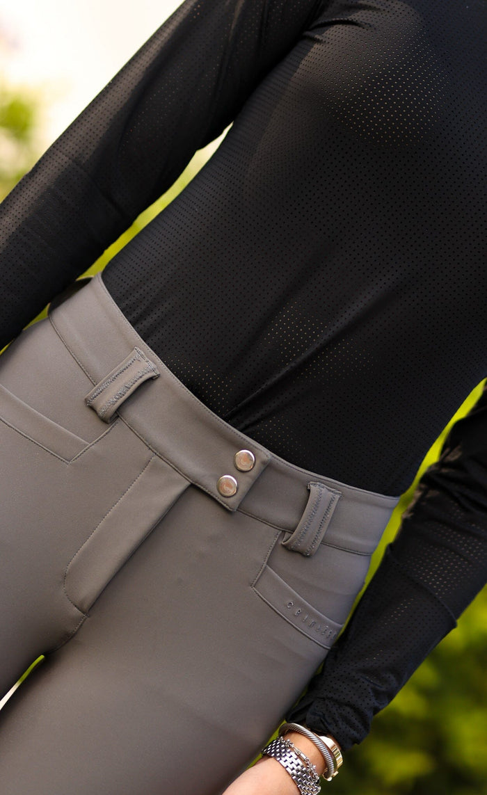 CRINIERE Juliette High Compression Breeches | Perfect Grey - Equiluxe Tack