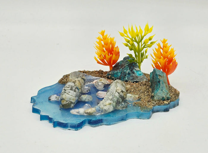 Crystal Resin Fish Scene