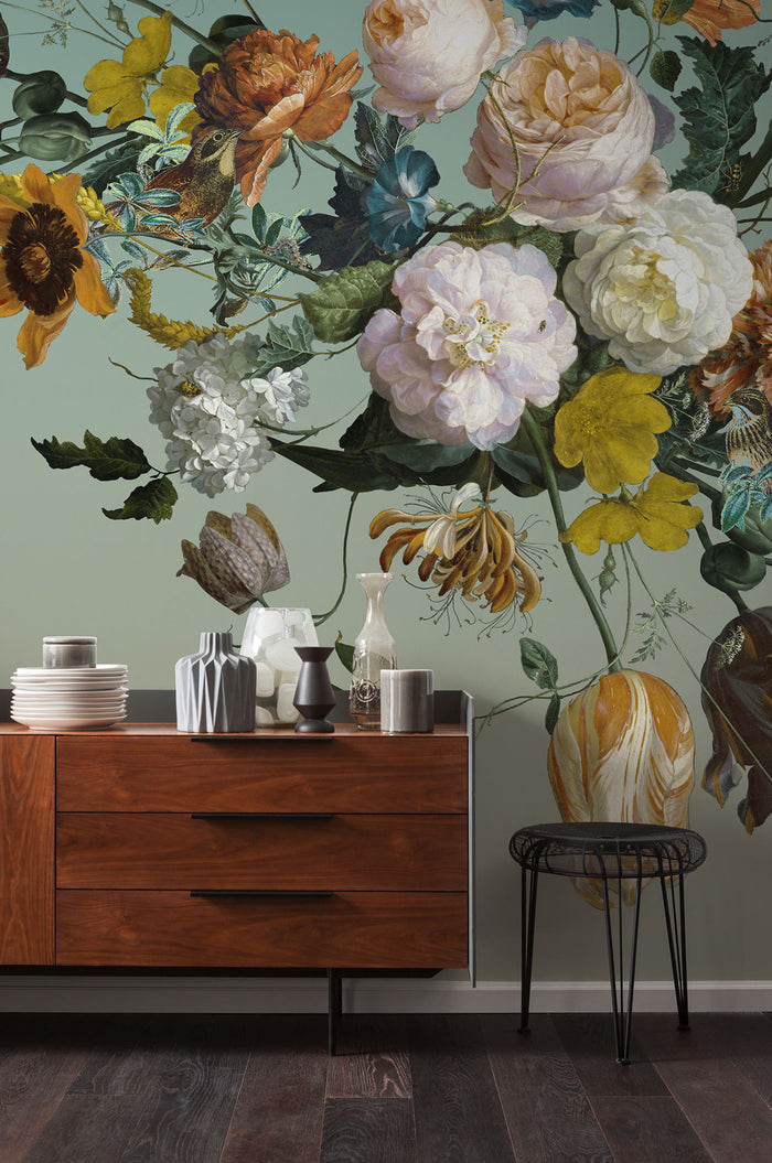 Cultive Large Scale Floral Mural Panel 250cm H x 200 W