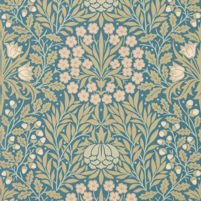 Daisy & Oak Wallpaper - Powder Blue / Blush