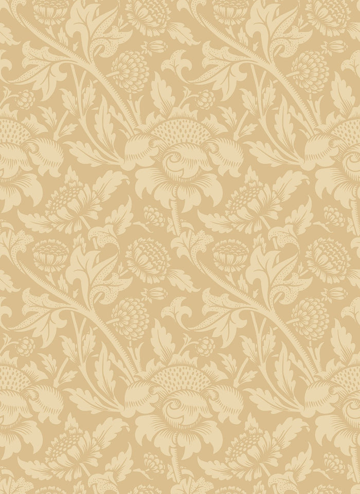 Damask Trail Wallpaper - Gold