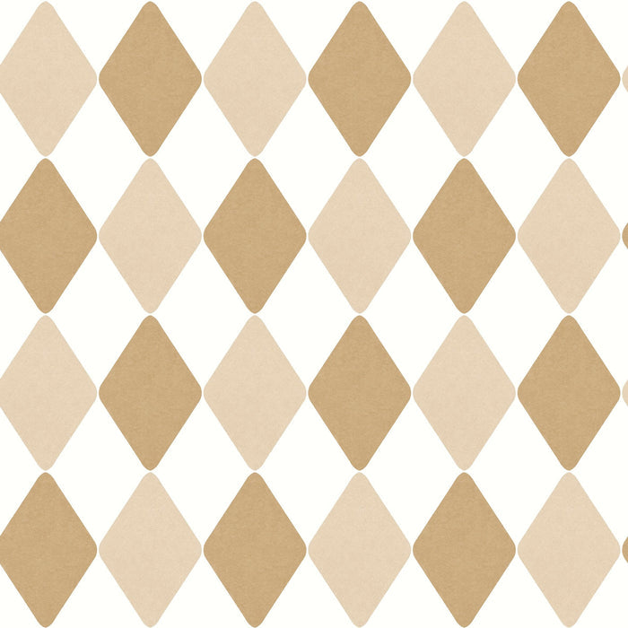 Danser Harlequin Wallpaper - Coffee & Latte