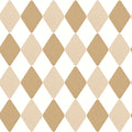 Danser Harlequin Wallpaper - Coffee & Latte