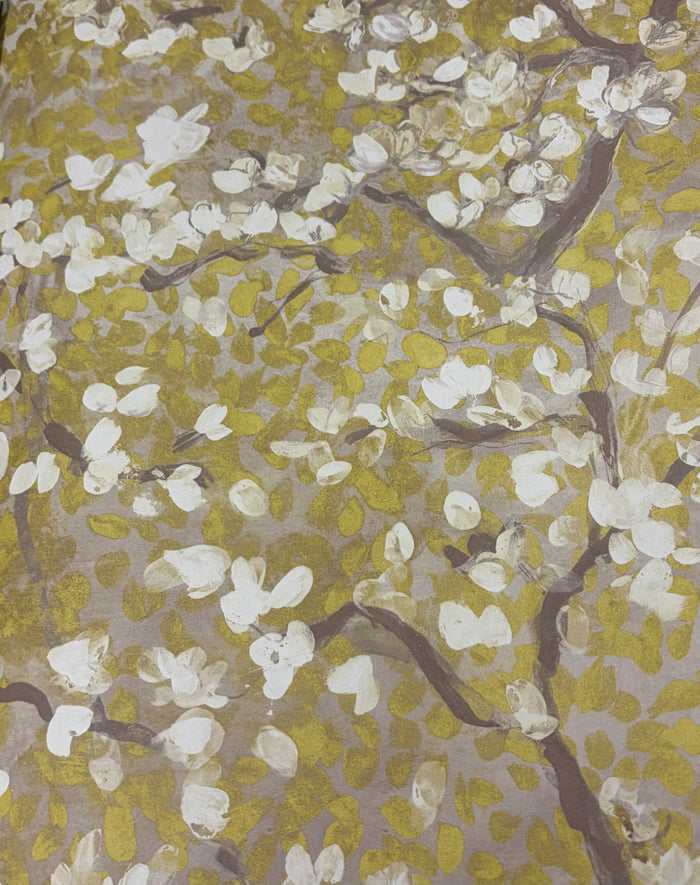 Dappled Tree Wallpaper - Chartreuse