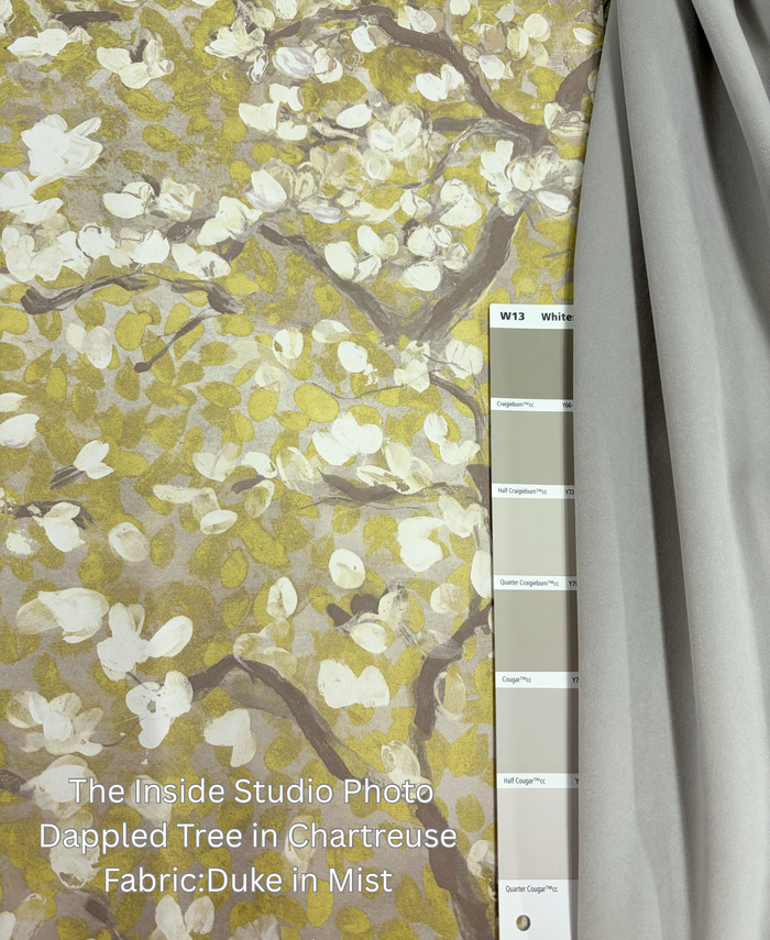 Dappled Tree Wallpaper - Chartreuse