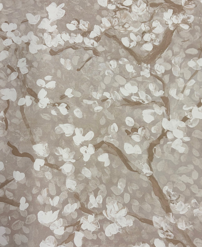 Dappled Tree Wallpaper - Ecru