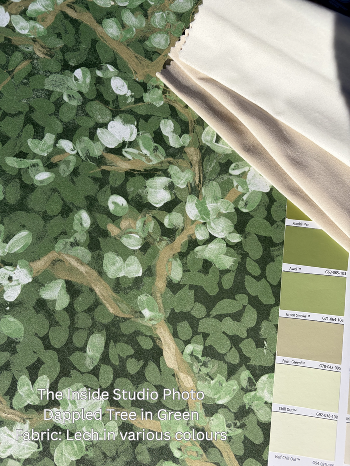 Dappled Tree Wallpaper - Green