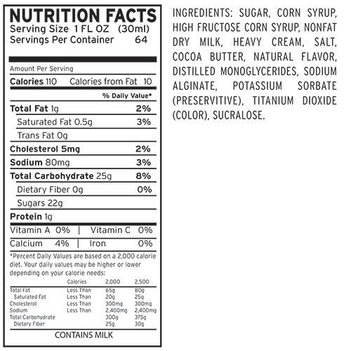 DaVinci White Chocolate Sauce (64oz)-Sauces-DaVinci Gourmet-Restaurant Supply Drop