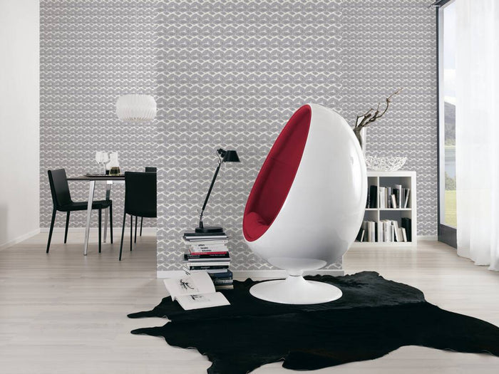 Deco Fanfare Heavy Weight Wallpaper - Black