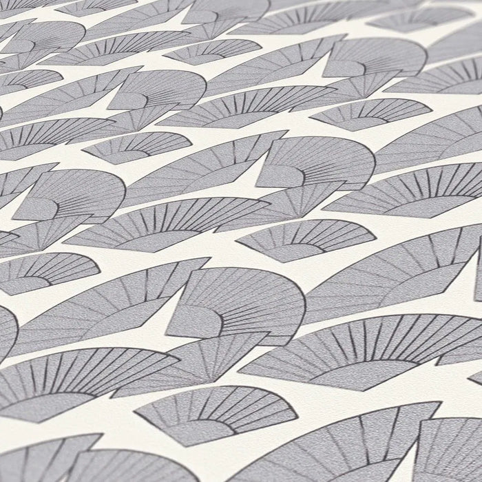 Deco Fanfare Heavy Weight Wallpaper - Black