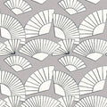 Deco Fanfare Heavy Weight Wallpaper  - Grey