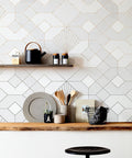 Deco Obsidian - Grey - Custom Sized Wallpaper Mural (per m2)