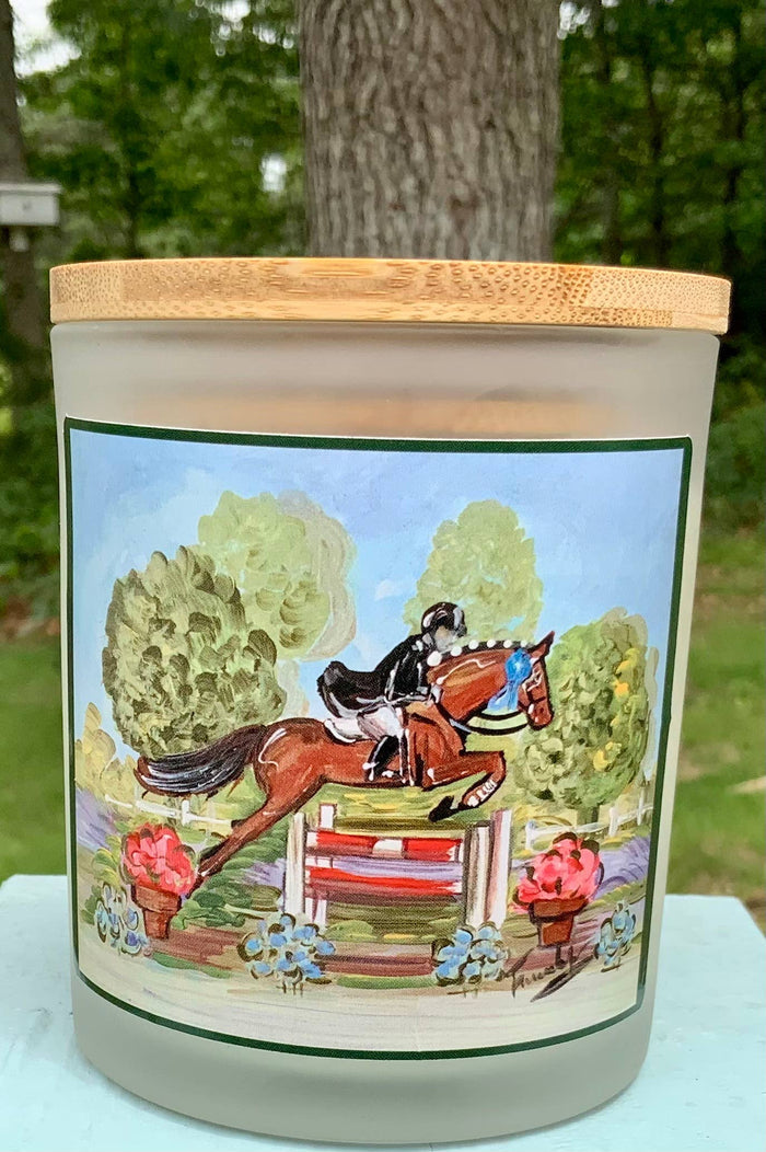 Designs by Frederique - Hunter Jumper  candle “Fleurs de Provence”