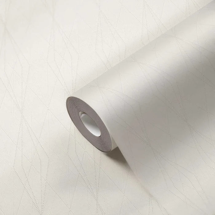 Diamond Relief Wallpaper - Cream