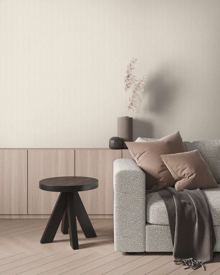 Diamond Relief Wallpaper - Cream