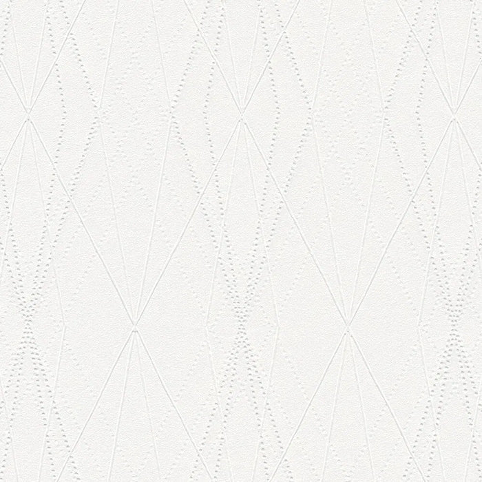Diamond Relief Wallpaper - Cream