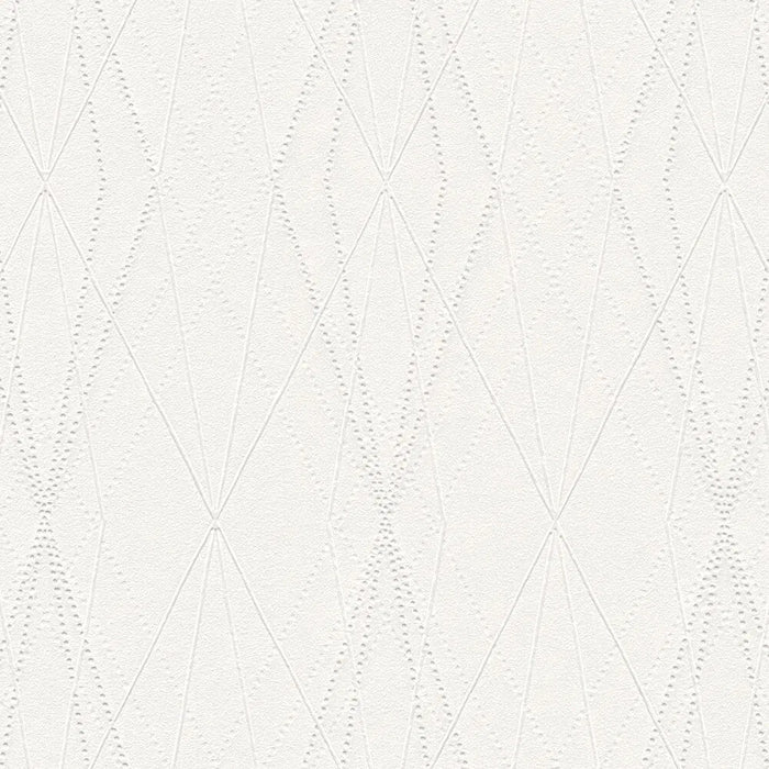 Diamond Relief Wallpaper - Grey