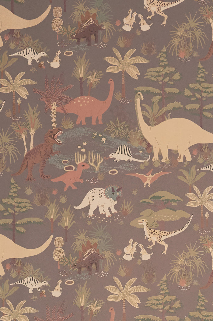 Dino Wallpaper - Evening Grey
