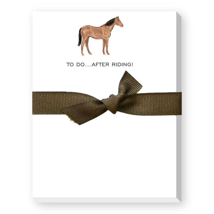 Donovan Designs - TO DO AFTER RIDING MINI NOTEPAD-HORSE