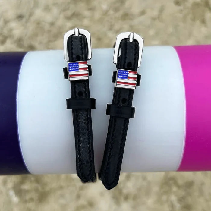 Dreamers & Schemers American Flag Spur Straps