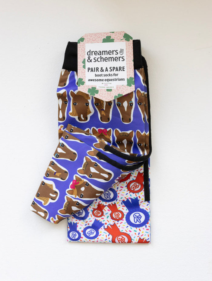 Dreamers & Schemers Hairy Styles Pair & a Spare Socks