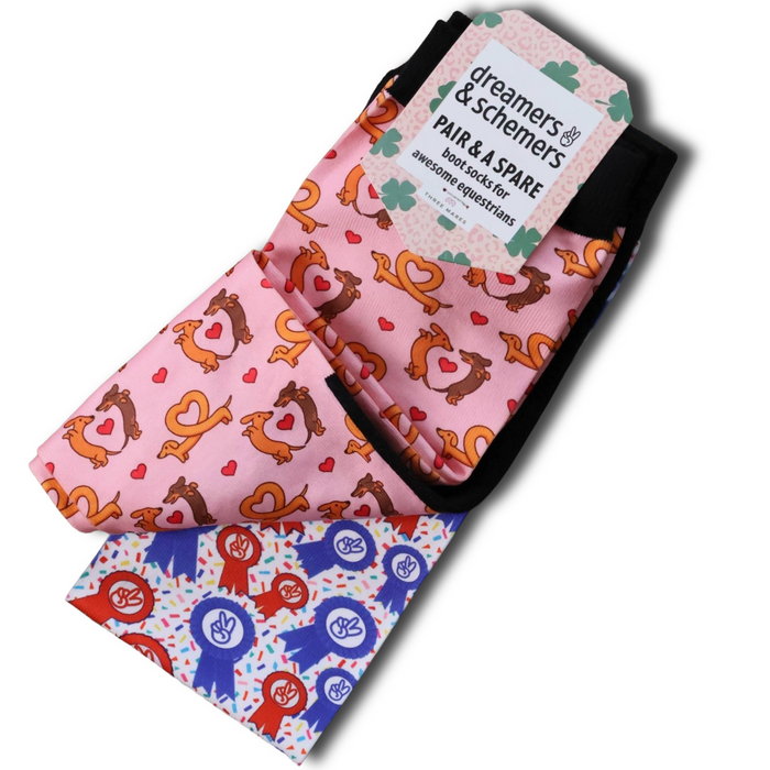 Dreamers & Schemers Long Dogs Pair & A Spare Socks