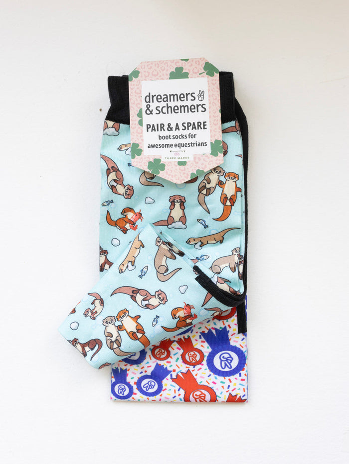 Dreamers & Schemers Otter-ly Adorable Pair & a Spare Socks