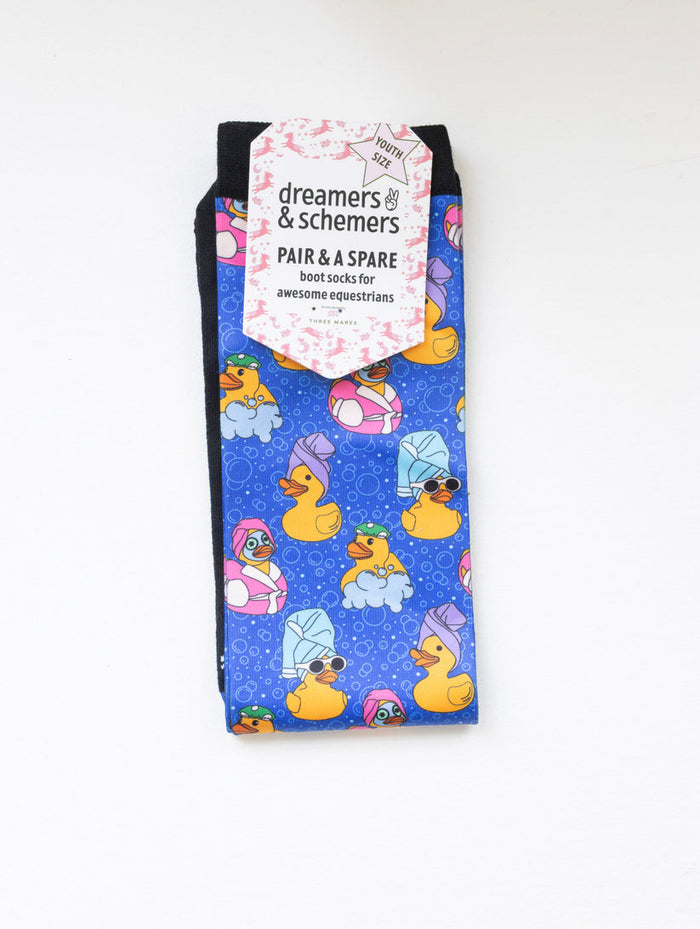 Dreamers & Schemers Rub A Dub Duck Youth Pair & a Spare Socks