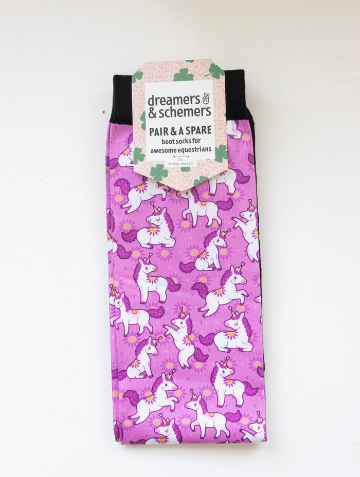 Dreamers & Schemers Sunshine and Unicorns Pair & a Spare Socks