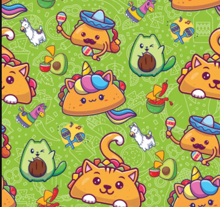 Dreamers & Schemers Taco Cat Pair & A Spare Socks