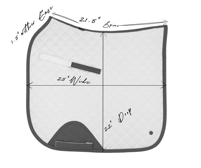 Dressage Pad, Black & Gold Leaf