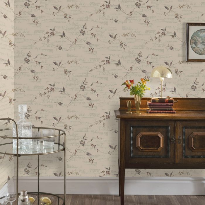Duro Skir 1939 Wallpaper - Beige/Red