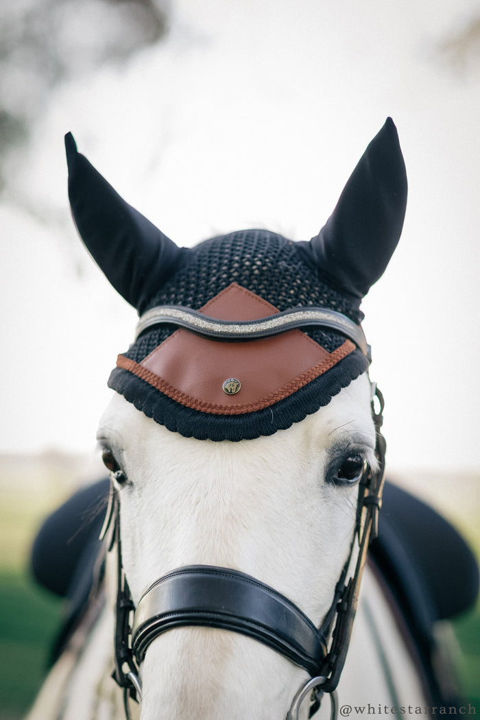 Ear Net, Navy & Hickory